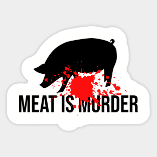 Meat is murder Sticker